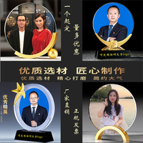 High-end new Chinese style photo frame Customized company employee class reunion wedding photo photo souvenir photo souvenir