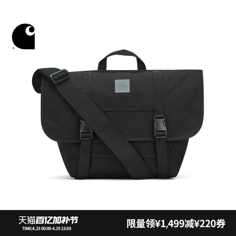 Carhartt Wip Messenger Bag Accessories Classic Reflective Square Logo Single Shoulder Water-Resistant Flap Carhartt
