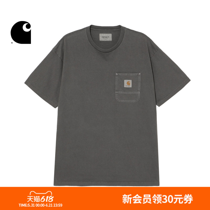 Carhartt Wip Short-Sleeve T-Shirt Men's Summer New Classic Square Logo Wide Pocket Carhartt Carhartt Wip Short-Sleeve T-Shirt Men's Summer New Classic Square Logo Wide Pocket Carhartt