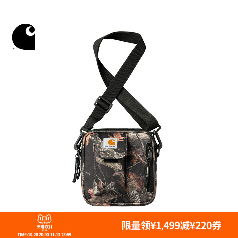 Carhartt Wip Crossbody Bag Autumn New Classic Square Logo Camouflage Water-Resistant Carhartt Carhartt Wip Crossbody Bag Autumn New Classic Square Logo Camouflage Water-Resistant Carhartt