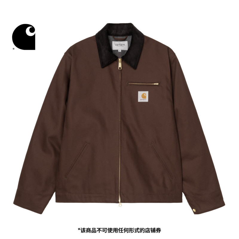 Carhartt Wip Workwear Jacket Men's Autumn New Classic Square Logo Corduroy Lapel Detroit