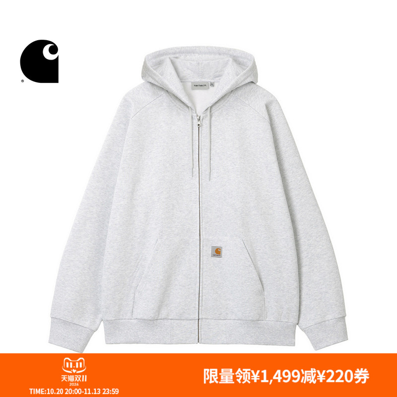 Carhartt Wip Men's Jacket Autumn New Classic Square Logo Wide Version Thickened Hooded Sweatshirt Carhartt Carhartt Wip Men's Jacket Autumn New Classic Square Logo Wide Version Thickened Hooded Sweatshirt Carhartt