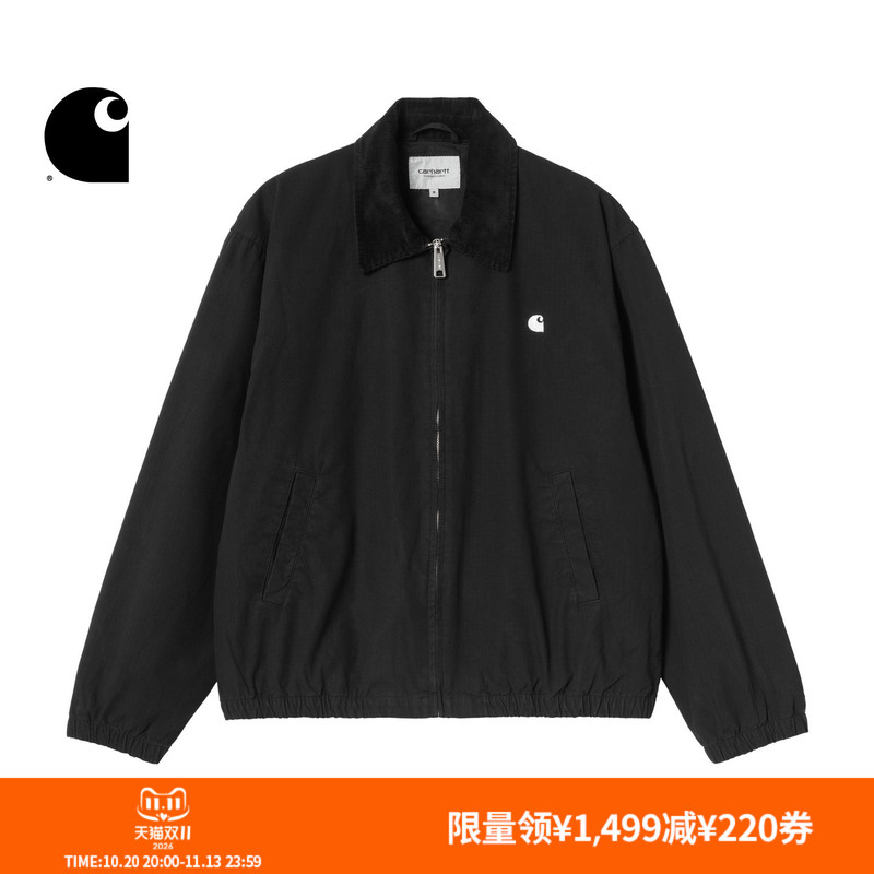 Carhartt Wip Men's Jacket Autumn New Classic C Logo Embroidered Corduroy Lapel Workwear Carhartt Carhartt Wip Men's Jacket Autumn New Classic C Logo Embroidered Corduroy Lapel Workwear Carhartt
