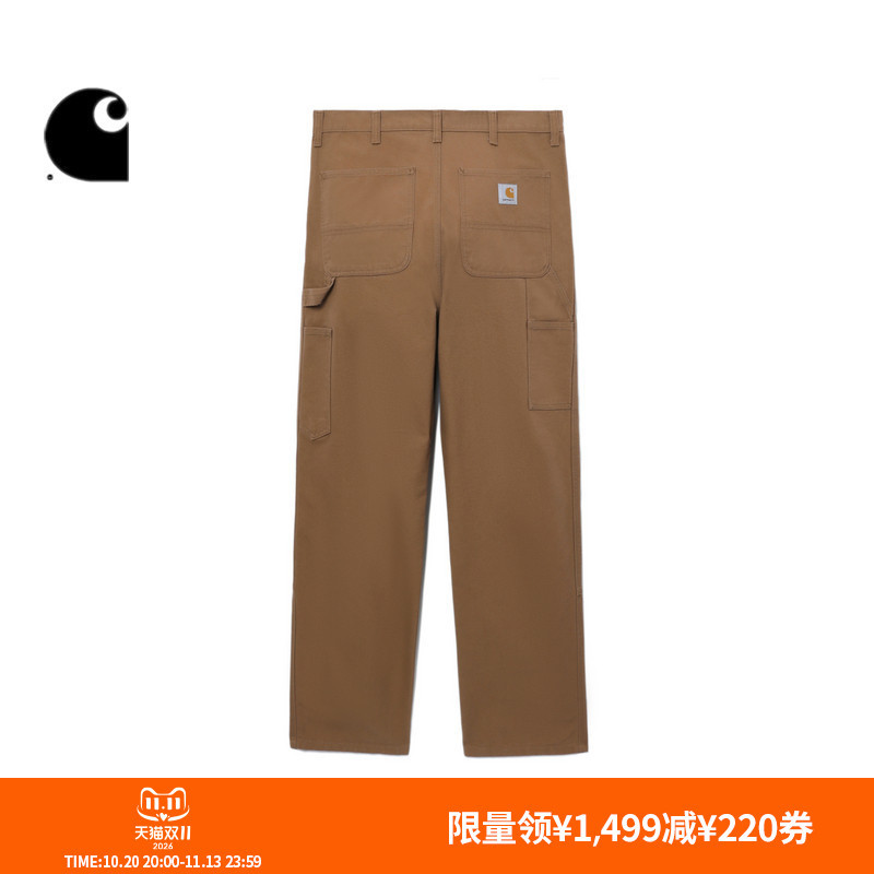 Carhartt Wip Work Pants Men's Autumn and Winter Classic Logo Label Multi-Pocket Double-Knee Fabric Trendy Carhartt