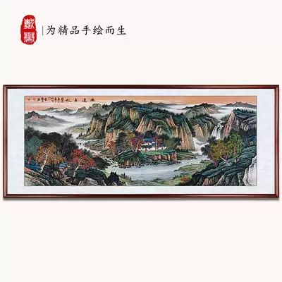 Dai Yu hand-painted Hongyun Qianqiu Chinese painting landscape painting back mountain Chinese living room office fortune hanging painting decoration mural