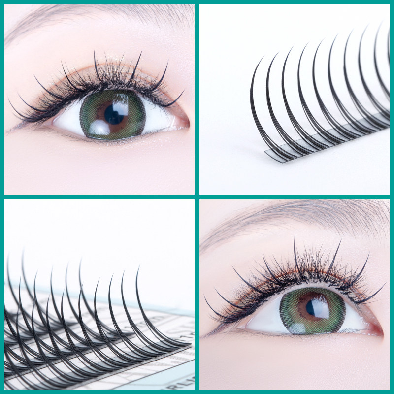 anjicat Fairy Eyelash M-grafted A- Eyelash False Eyelash Hair Natural Simulation Eyelash Fairy Hair