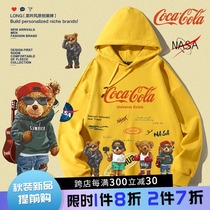 Small Bear Necropolis Male Couple Coats Nasa Joint Astronaut 2022 new Lianhood Spring and Autumn Thin Loose Blouse
