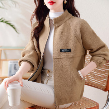 2023 Autumn and Winter New Double-sided Cashmere Woolen Jacket Women's Short Casual Western Style Loose Age-Reducing Woolen Top