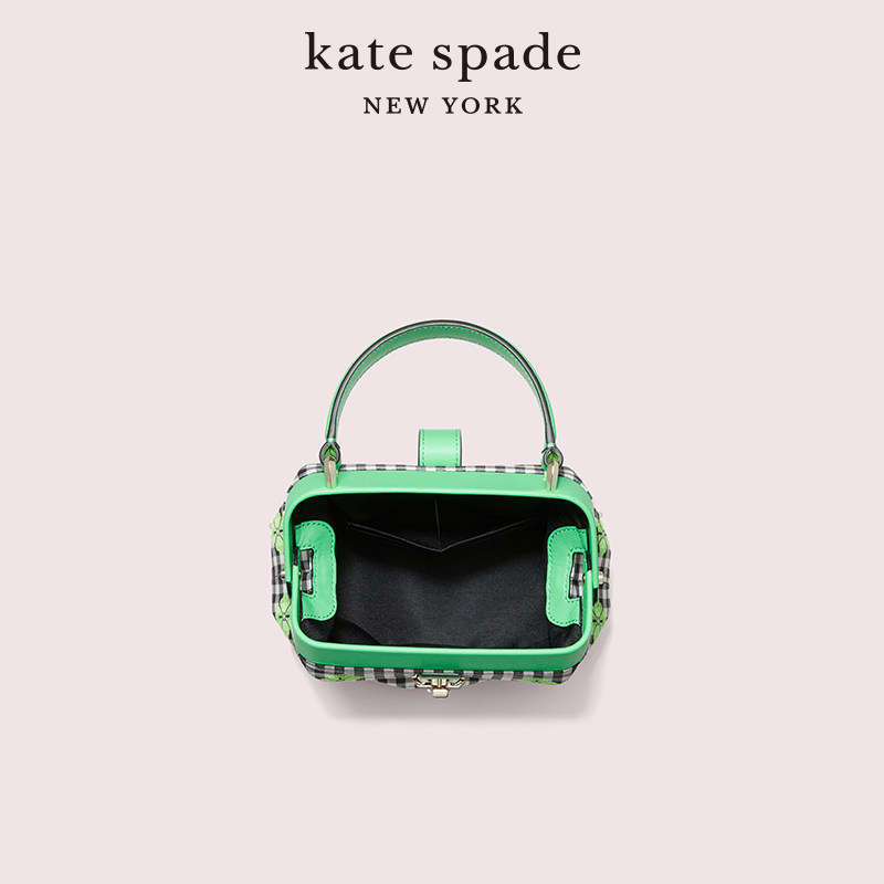 Kate Spade 凯特丝蓓 remedy 女式小号黑白格纹医生包 PXRUB372 优惠码折后￥1612.5包邮 天猫￥2600