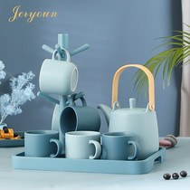 JERYOUN Nordic Morandi ceramic water Cup home mug set living room Tea Cup ins simple gift