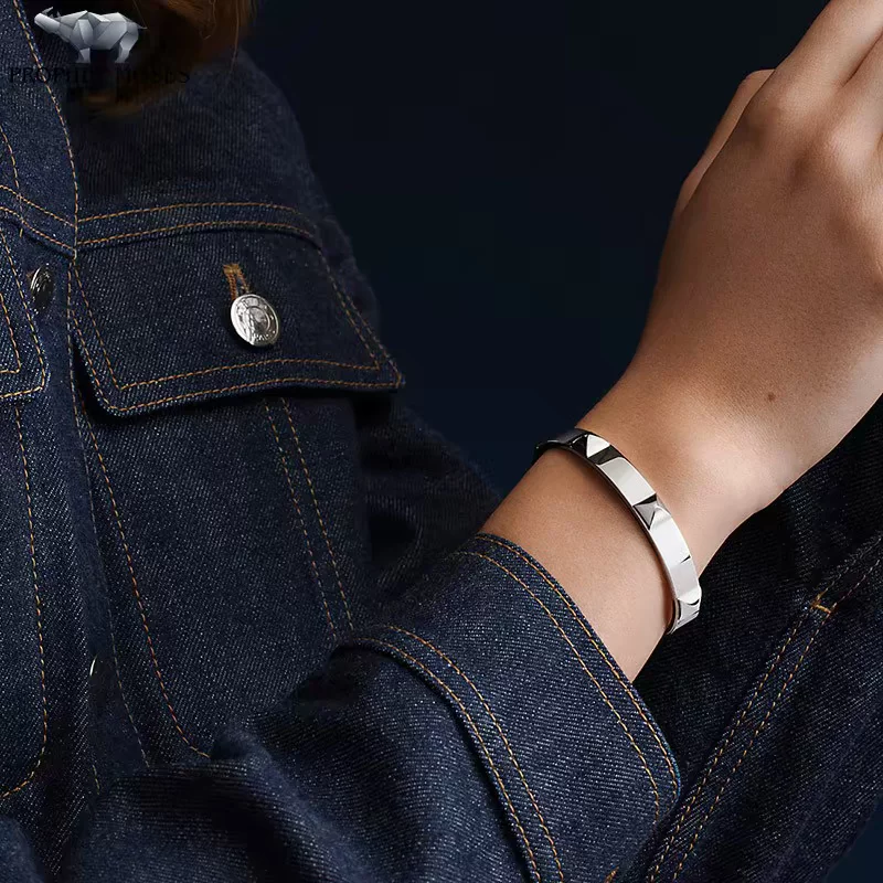 Серебряный браслет Hermes/ для мужчин и женщин, коллекция 2021