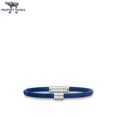 LV Louis Vuitton 2023 Новый LV Men's Split Leather Bracelet M6568E