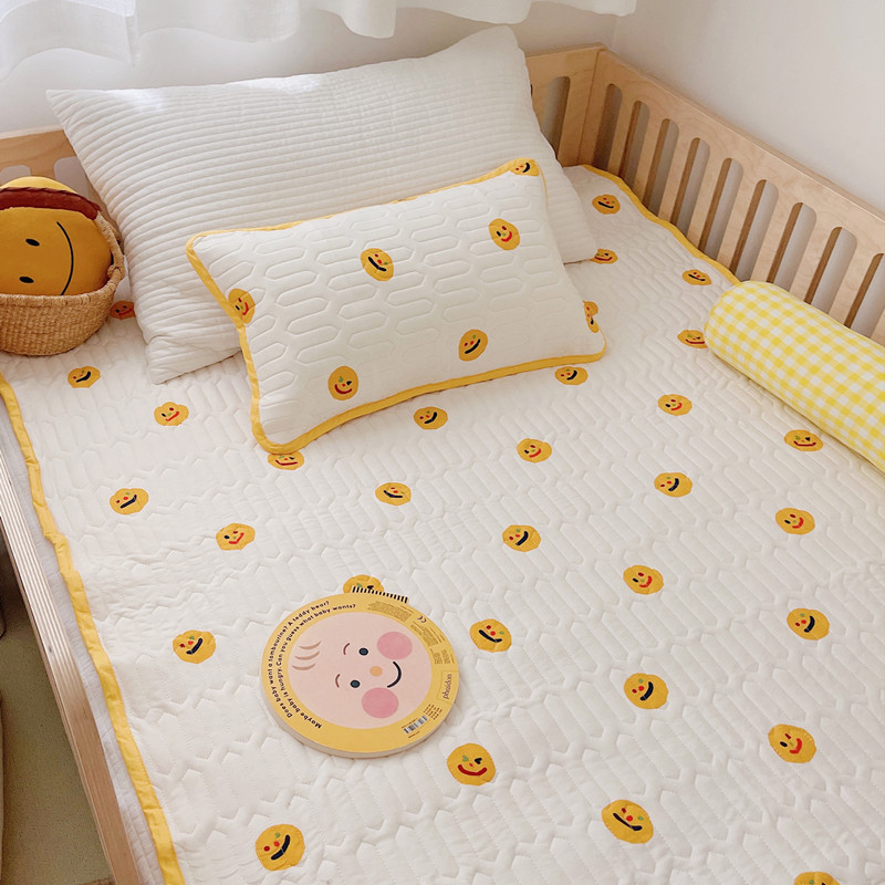 Baby Cotton Sheets Newborn Upholstered Children Hairpin Cotton Quilted Bed Cover Baby Bed Sheet Splicing Bed Can Be Customized
