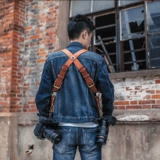 Подтяжки, камера, бретели, ретро ремешок для сумки, из натуральной кожи