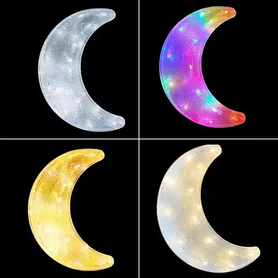 Outdoor waterproof flashing light Moon star LED shape Lantern string lighting project lighting shopping mall layout decorative lantern