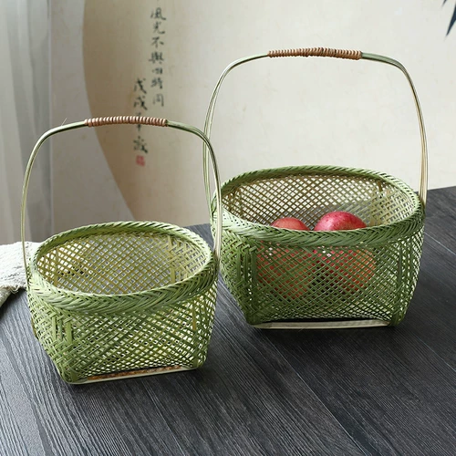 Бамбуковая корзина рука -баскетбольный бассейн баскетбольный бассейн бамбук бамбука бассейн корзина бассейна вместо семейного баскетбольного баскетбола бамбуковые продукты бамбук бамбук