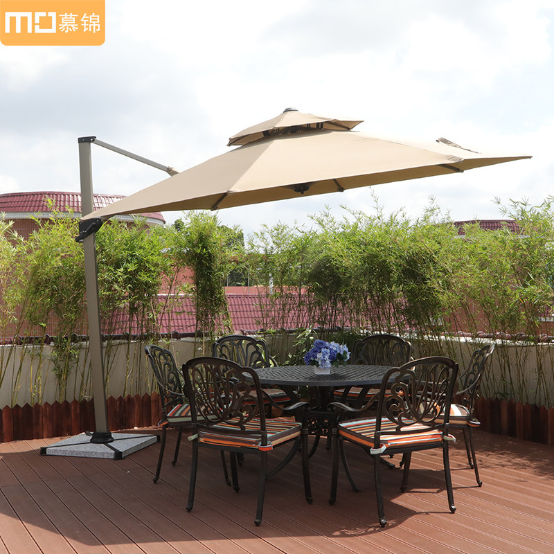 Outdoor Beach Umbrella Villa garden Rome umbrella swing Milk Tea Shop Large Sun Umbrella Patio Sunscreen Sunshade 