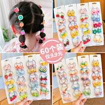 Children rubber band without injury and good head decoration cute baby head rope girl Zhair circle little girl hairdresser