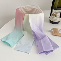 Gradient Ice Cuff Sunscreen Women Ins Tide Summer Driving anti-UV Ice Sleevy sleeves Armchair Cuff Student Gloves