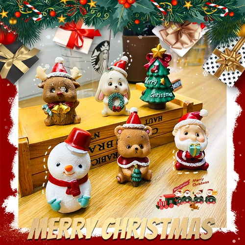 Рождественская детская настольная маленькая кукла, креативный аксессуар, рождественский подарок, подарок на день рождения