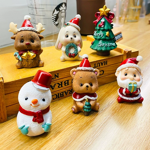 Рождественская детская настольная маленькая кукла, креативный аксессуар, рождественский подарок, подарок на день рождения