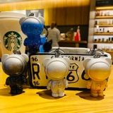 Звездное небо, космонавт, изысканный брелок для влюбленных, подвеска, ключи от машины, с медвежатами, популярно в интернете