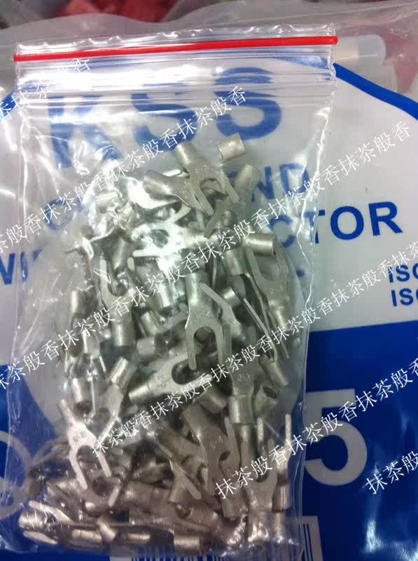 Taiwan KSS Y2-3 3S wire terminal block U-shaped fork-shaped bare terminal SNB2-3 imported bronze wire ear