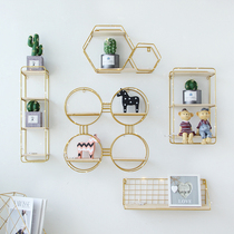 Nordic ins minimalist wall decoration pendant living room wall dining room wall decoration TV background wall shelf