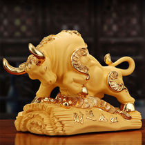Zodiac bull buffalo ornaments Zhaocai Town House living room office boss desktop craft decorations