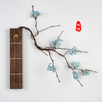 Solid Wood creative flower parlor living room tea room wall pendant decoration wall decoration shooting props vase carbonization process