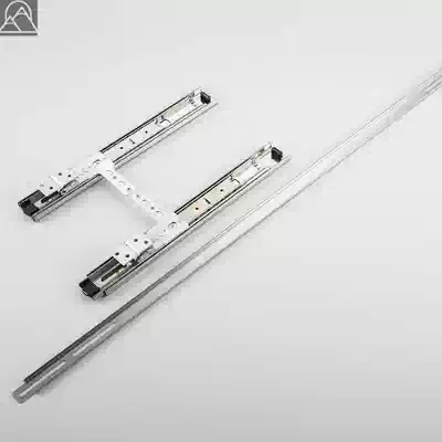 Sliding Mirror Mirror rail three-fold silent wardrobe rotating mirror thickened activity 14-inch slide