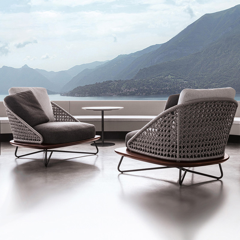 Outdoor Sofa Creative Terrace Patio Courtyard Garden sofa Composition trio rattan furniture rattan furniture Sofa Open-air Furniture 