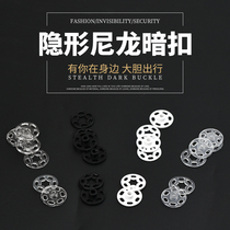 Round clothes snap buckle Childrens transparent anti-light shirt small buttons Wild invisible mother-in-law buckle Transparent snap buckle