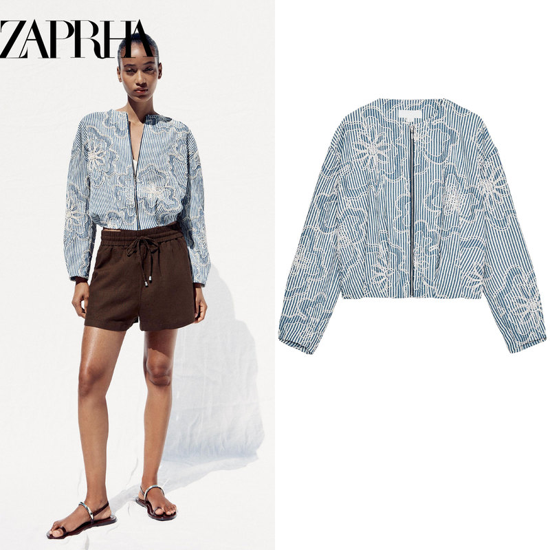 2025 Autumn New American Style Textured Bomber Jacket for Women Versatile 7971946 2025 Autumn New American Style Textured Bomber Jacket for Women Versatile 7971946