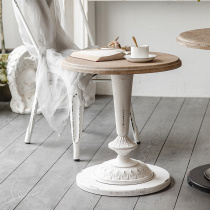 Sofa side several American small tea table Antique Iron Art Cafe Café folk Dining Room Balcony Round Table Bedroom Decorative Corner a few
