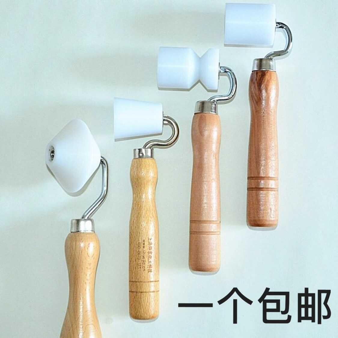 Paste wallpaper wallpaper wall cloth wall cloth construction tool POM press edge seam roller flat yin and yang fillet press wheel worker
