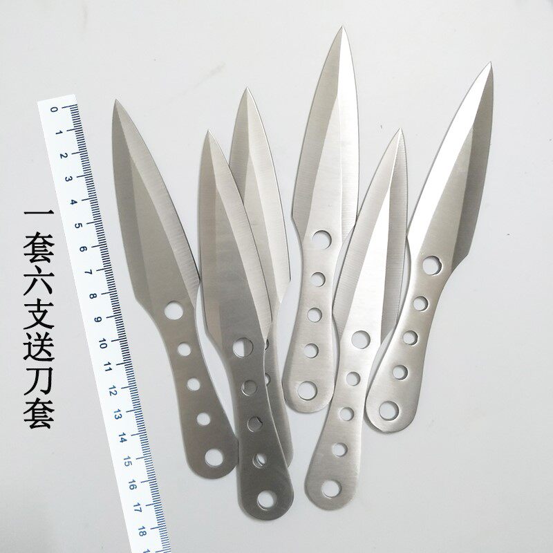 Willow dart knife ninja flying needle outdoor training metal flying card hidden weapon stage martial arts heavy head knife not edged