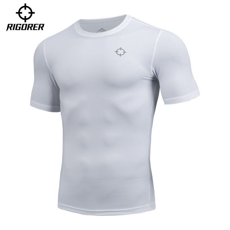Men's Quick-Dry High-Elastic Base Layer Compression Shirt for Gym Training, Running, Basketball, Short-Sleeve Fitness Shirt
