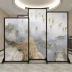 Phong cách Trung Quốc mới ánh sáng sang trọng trừu tượng màn hình hợp kim nhôm vách ngăn phòng khách hiên nhà khách sạn kết hợp màn hình ghế di động - Màn hình / Cửa sổ