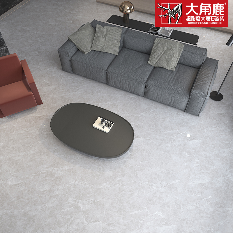 Large horn deer ultra wear - resistant marble tiles 600x1200 Cario ash D3-B12077