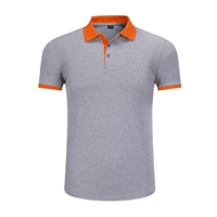 Серый оранжевый воротник