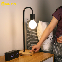  Warm light Simple modern Nordic decoration Romantic warm desk wrought iron touch table lamp Bedroom bedside lamp creative