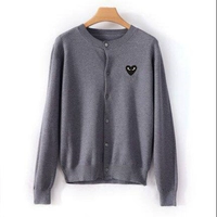 Круглый кардиган -темное и черное сердце