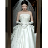 Свадебное платье, демисезонный ретро топ без лямок, коллекция 2023, премиум класс