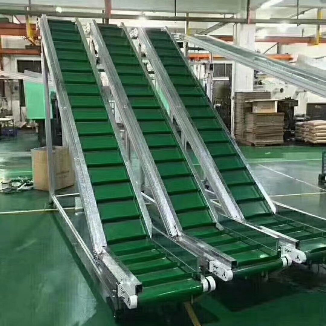 Conveyor belt skirt climbing lift feeder logistics express workshop sorting line equipment