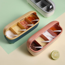 Salt MSG Flavoring Case Seasoned Jar Combined Suit Home Integrated Dogzo Seasoning Box Combined Kitchen Accessories