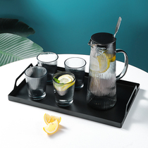 Home Small Two Thickened Glass Cool Kettle cold kettle Heat-resistant and anti-explosion Home Large-capacity Airing Cup Bottle Suit