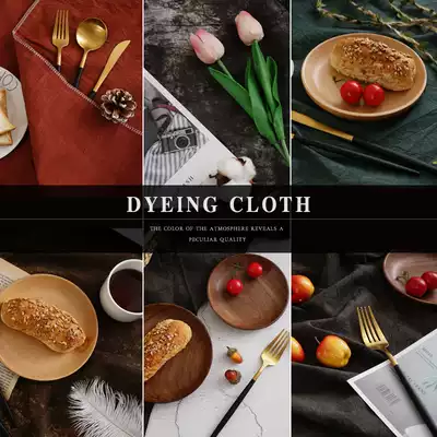 Tie-dyed cloth photo background decoration jewelry Gourmet nail art photography shooting props ins net red retro wallpaper