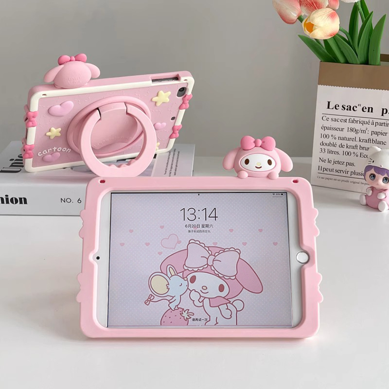 Children's Cute Rotating 2022 New Model iPad 10 Tablet Protective Case 2021 Pink Ninth Generation Air5 Protective Shell Pro11 Tenth Generation Apple Air2 Silicone Mini6 Suitable for Air3 My Melody Children's Cute Rotating 2022 New Model iPad 10 Tablet Protective Case 2021 Pink Ninth Generation Air5 Protective Shell Pro11 Tenth Generation Apple Air2 Silicone Mini6 Suitable for Air3 My Melody