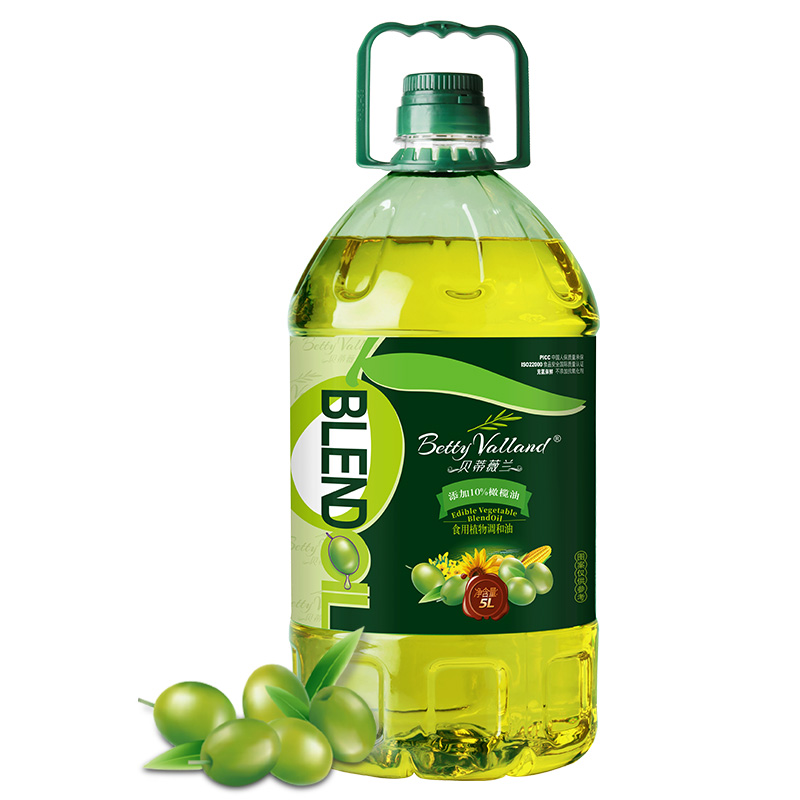  貝蒂薇蘭10%特級初榨橄欖油食用油非轉基因色拉油調和油植物油5L